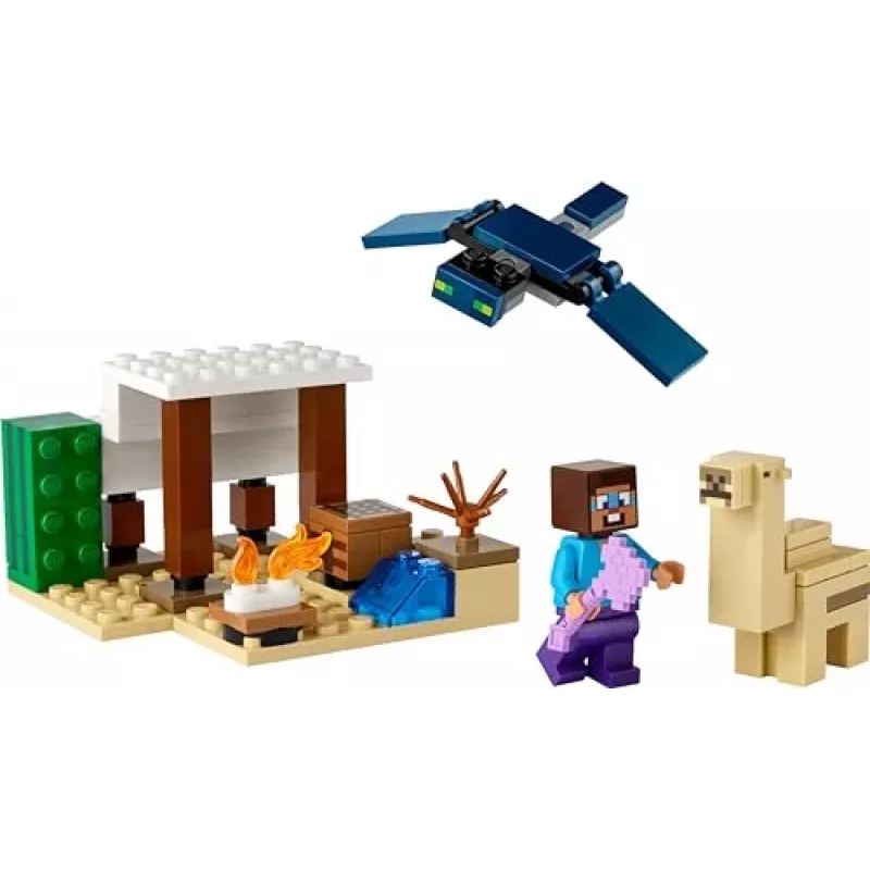 LEGO Minecraft 21251 Stevova púštna expedícia hračka biom stavebnica