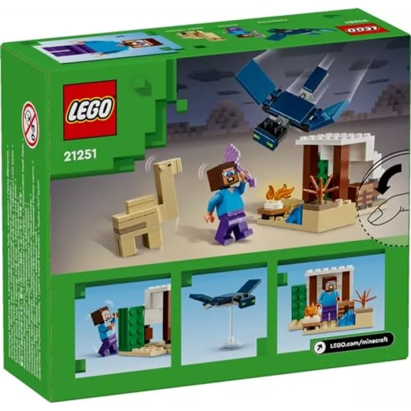 LEGO Minecraft 21251 Stevova púštna expedícia hračka biom stavebnica