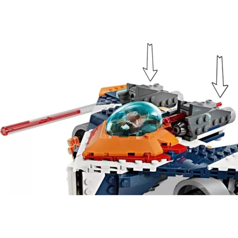 Stavebnica LEGO Marvel Super Heroes Rocket vesmírna loď 76278 – Rocket a Ronan set