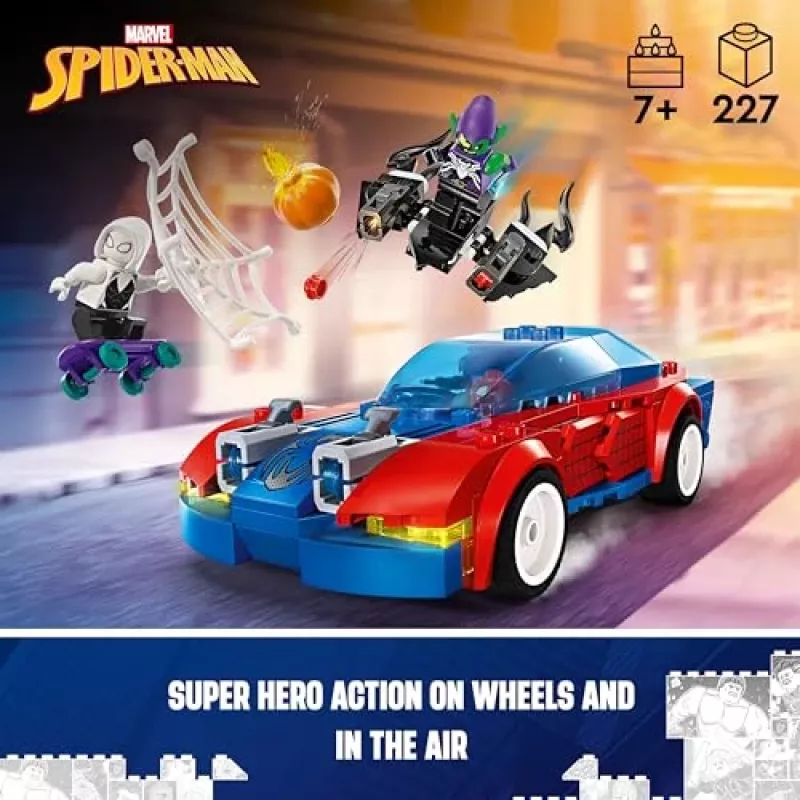 LEGO Marvel 76279 Spider-Man pretekárske auto & Venom Green Goblin stavebnica