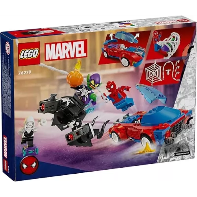 LEGO Marvel 76279 Spider-Man pretekárske auto & Venom Green Goblin stavebnica