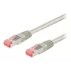 Wentronic Goobay CAT 6 patch kábel, S/FTP (PiMF), sivý, 10 m – LSZH bez halogénov, meď (50891)