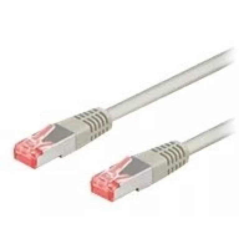 Wentronic Goobay CAT 6 patch kábel, S/FTP (PiMF), sivý, 10 m – LSZH bez halogénov, meď (50891)