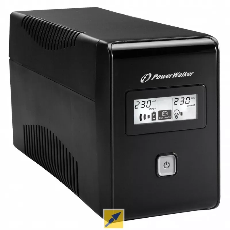 PowerWalker VI 850 LCD neprerušiteľný zdroj napájania (UPS) Line-Interactive 0,85 kVA 480 W
