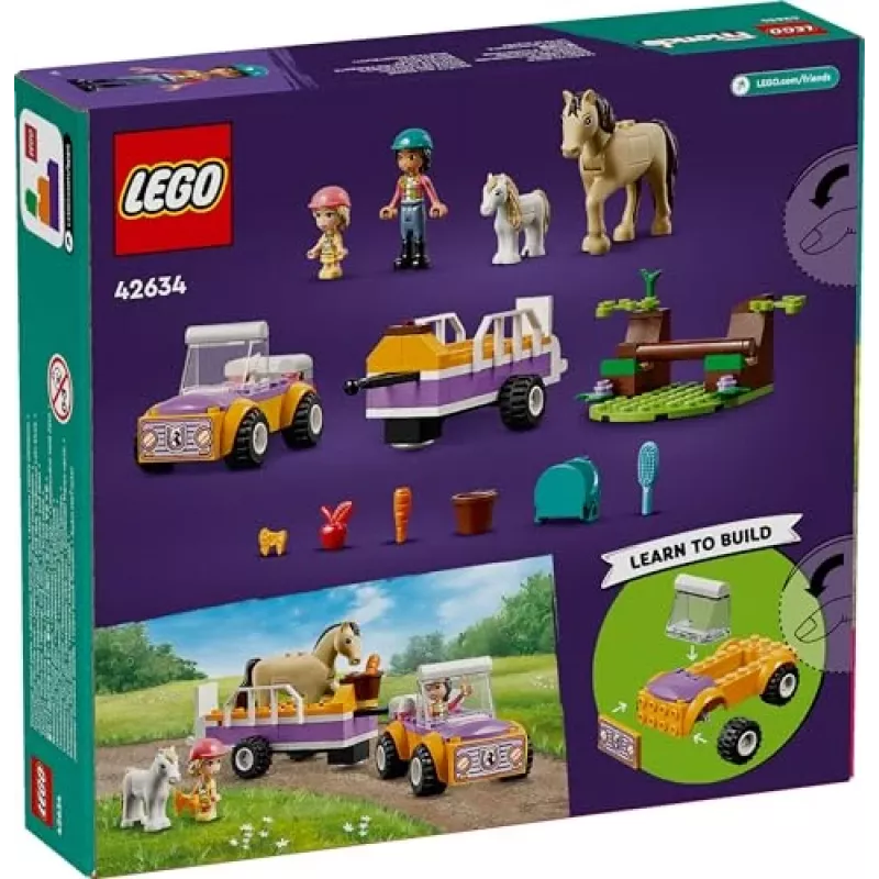 LEGO Friends sada s konským a poníkovým prívesom 42634