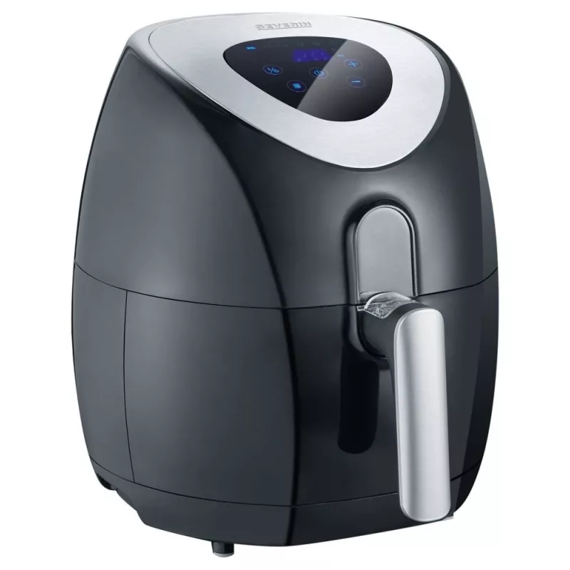 Severin 2430 Single 3,2 l samostatne stojaci 1500 W teplovzdušná fritéza čierna, nehrdzavejúca oceľ