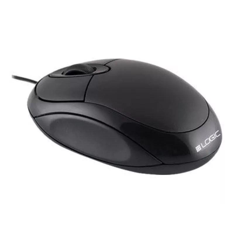 Logic Lm-11 - myš - optická - káblová - USB - čierna
