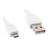 Gembird Cablexpert – USB kábel – Micro-USB Type-B (M) na USB (M) – 1 m – zalievaný – biely (CCP-MUSB2-AMBM-W-1M)