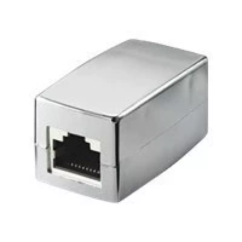 Wentronic Goobay CAT 5e RJ45 konektor samec/spojka – pre siete do 100 MHz, tienený (15027)