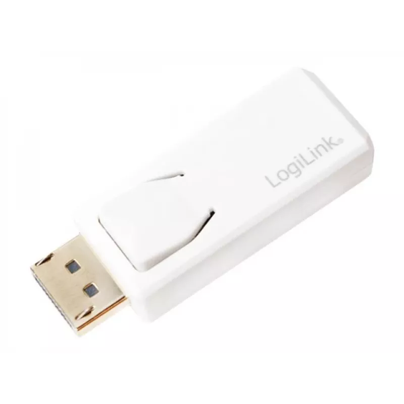 Kábelový prepínač pohlavia LogiLink CV0100 DisplayPort na HDMI biely