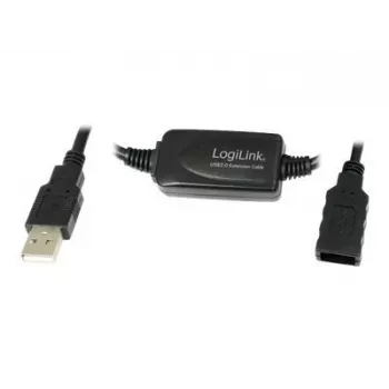 LogiLink UA0143 USB kábel USB 2.0 USB-A konektor samec na konektor samica 10,00 m čierna