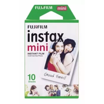 Instax Mini instantný film s bielym okrajom, balenie 10 ks, vhodný pre všetky Instax Mini kamery a tlačiarne, Mini 10 záberov s bielym okrajom