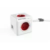 Allocacoc PowerCube Extended USB 1,5M RED 2402 RD konektivita príslušenstvo červená