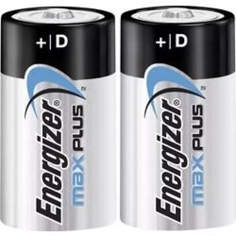 Energizer D alkalické batérie Max Plus, 2 balenie