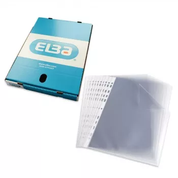 ELBA Zakladače A4, PP 0,08 mm, krištáľovo číre, univerzálne dierovanie (971508)
