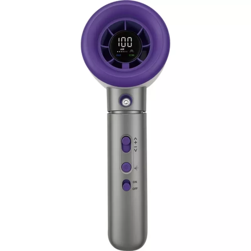 Verbatim Cool 'n' Go Aqua Breeze ručný ventilátor s rozprašovaním vody, fialový/sivý (32345)