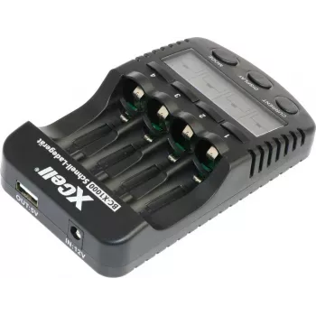 XCell BC-X1000 rýchla nabíjačka 1-4x AAA AA LCD displej - nabíjačka batérií - nikel-metalhydrid (NiMH)