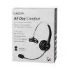LogiLink BT0075 Bluetooth 6.0 mono headset s flexibilným mikrofónom, čierny