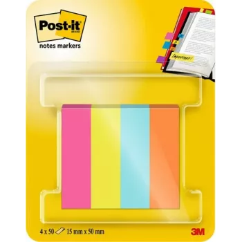 3M Post-it značkovač strán 670-4-POP assorted 4x50 listov/balenie