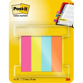 3M Post-it značkovač strán 670-4-POP assorted 4x50 listov/balenie