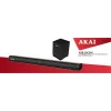 AKAI Soundbar ASB-20CSW 2.1 80W bezdrôtový subwoofer Bluetooth 5.0 HDMI ARC