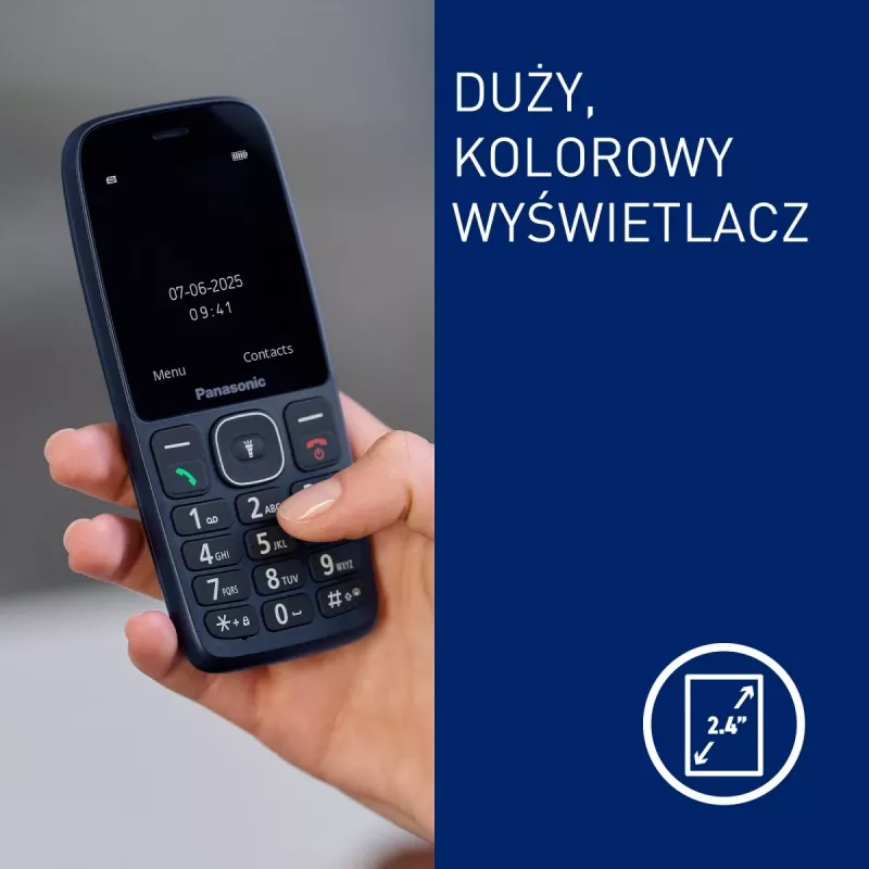 Panasonic KX-TF400EXC mobilný telefón, modrý