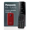 PANASONIC KX-TU410EXR véčkový mobilný telefón - červený