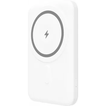 YENKEE Power Bank 501 WH SILIC 5000mAh MagSafe PD 20W biela
