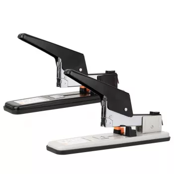 DELI E0392 Heavy Duty zošívačka, kapacita 60 listov, čierna/strieborná
