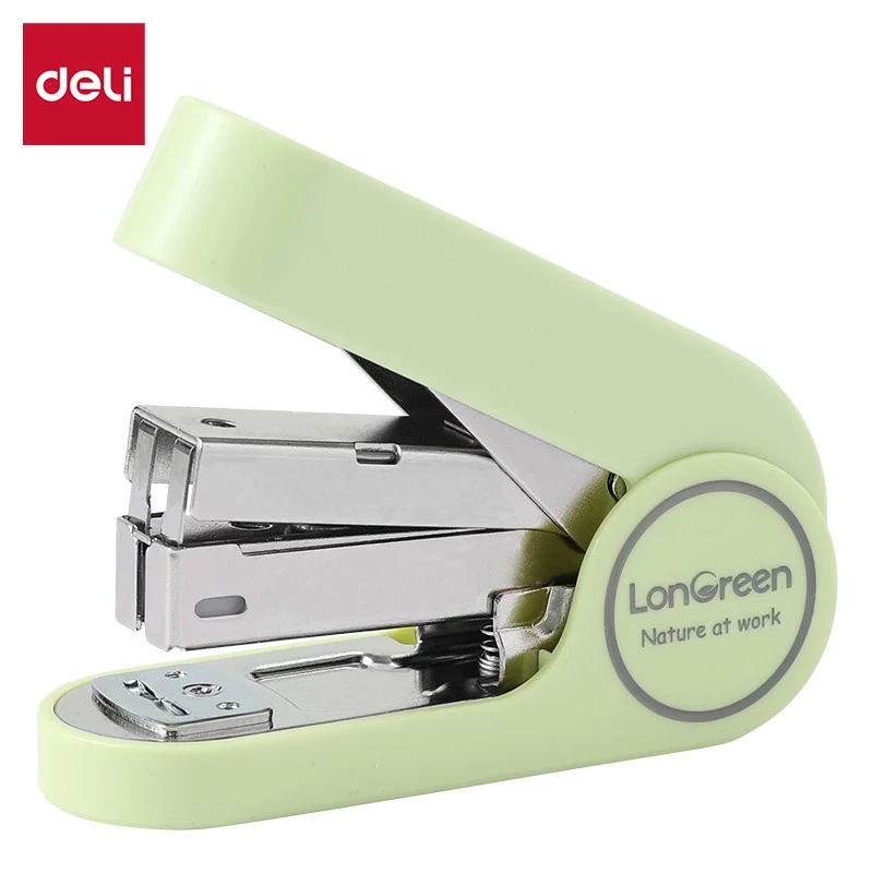 Deli LonGreen EM416 zelená zošívačka pre až 25 listov