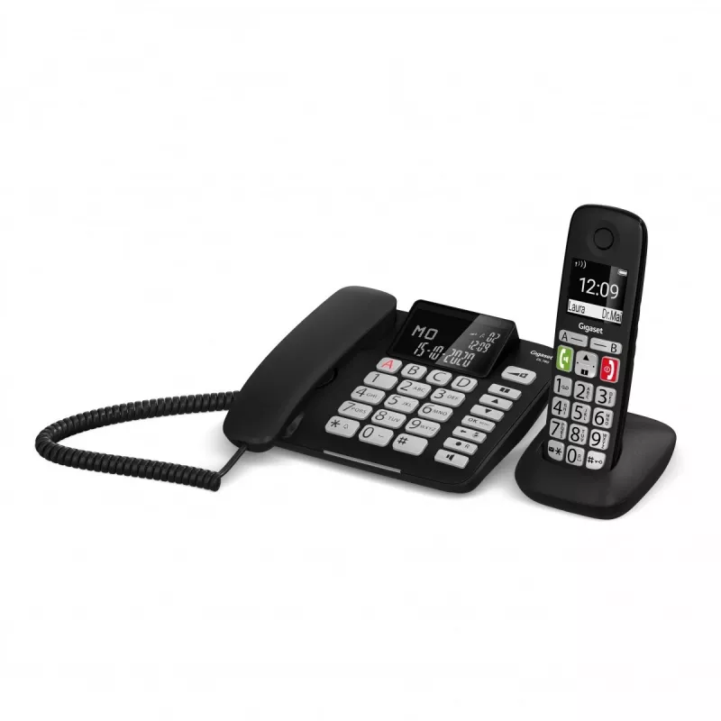 Gigaset DL780 Plus drôtový telefón so záznamníkom, čierny