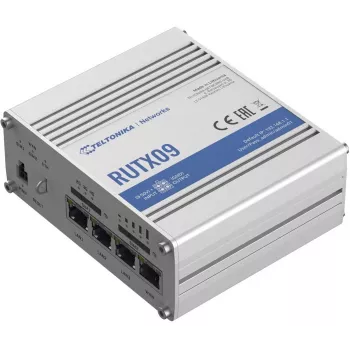 Teltonika RUTX09 priemyselný 4G LTE-A Cat 6 mobilný router so 4-portovým gigabitovým switchom, Dual SIM, GNSS