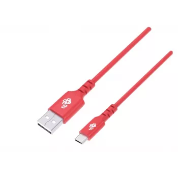TB USB-C na USB-C kábel 1m červený 100W PD rýchle nabíjanie & synchronizácia dát