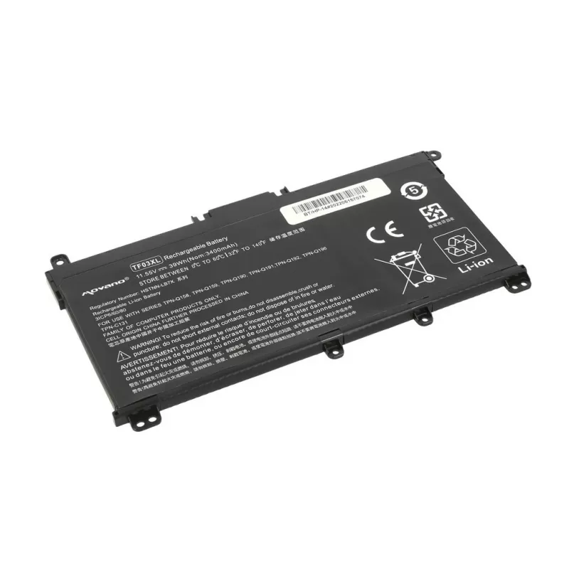 MOVANO batéria TF03XL pre HP Pavilion 14-BF 14-BP 15-CD - 3400 mAh (39 Wh)