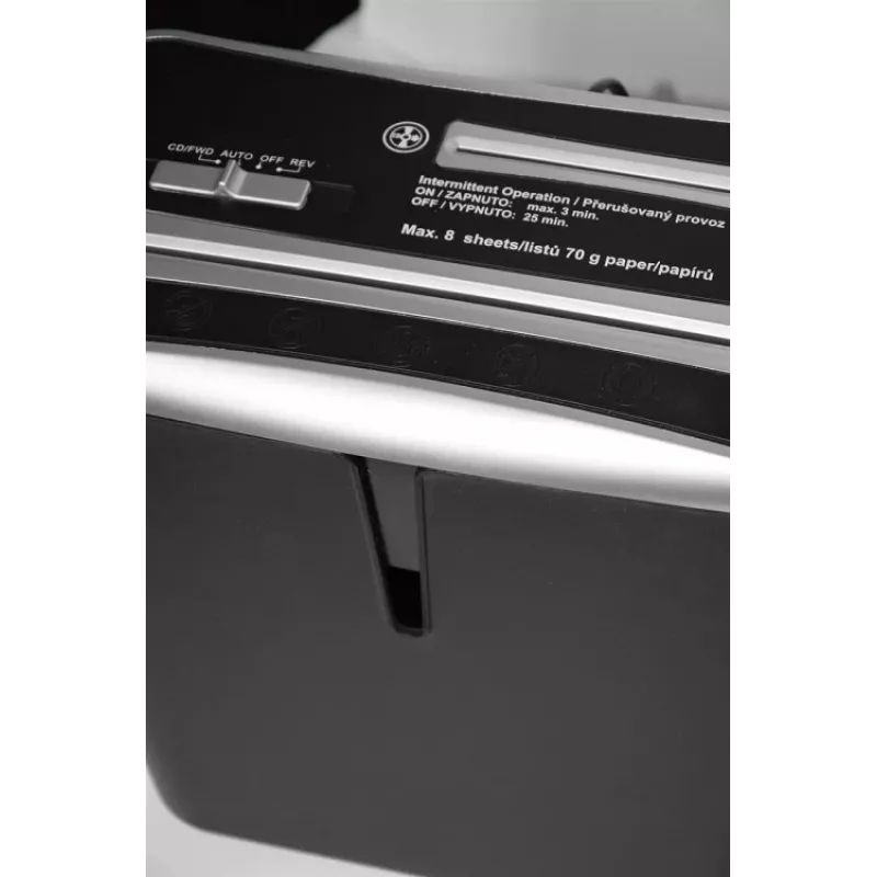WALLNER skartovačka XD805 CD Cross-Cut skartovač papiera, 8 listov, 15L, čierna