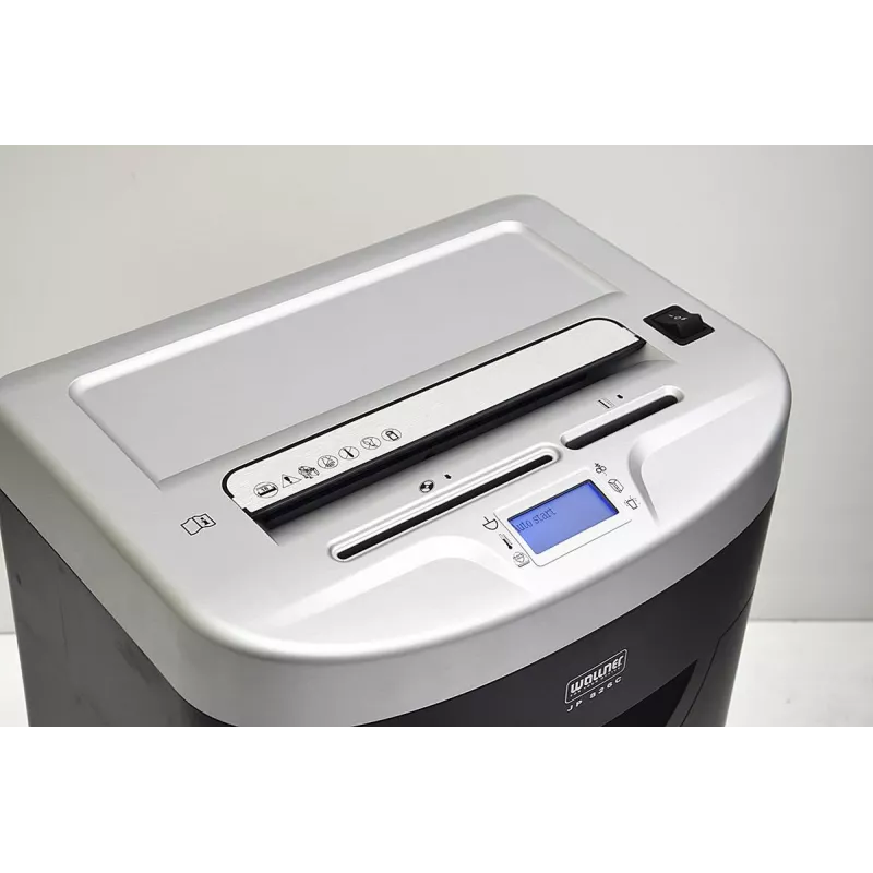 WALLNER skartovačka JP 826C krížovým rezom, P-4, 8 listov, 15 l, čierna