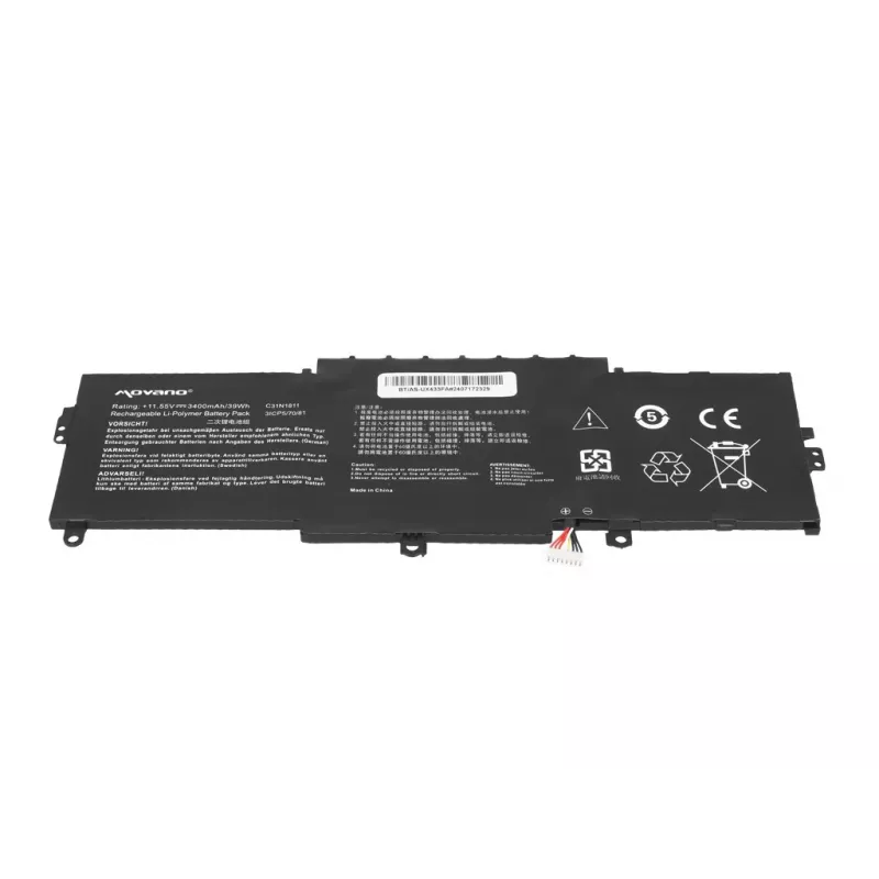 MOVANO batéria C31N1811 pre Asus ZenBook 14 UX433 UX433F UX433FA UX433FN UX433FL - 3400 mAh (39 Wh)