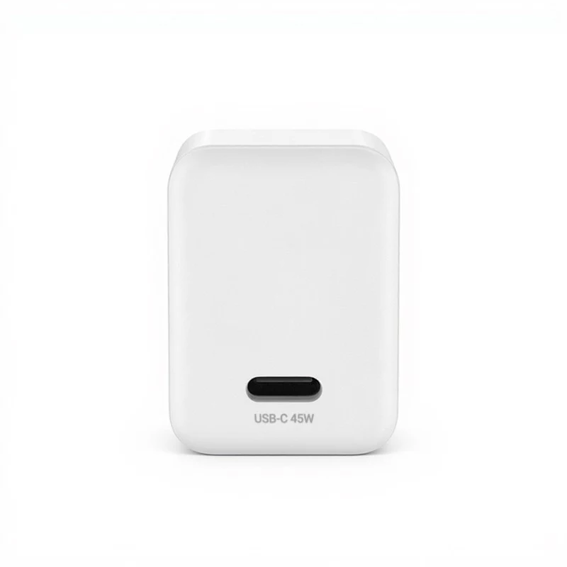 Crong Ultra Compact GaN USB-C 45W PD 3.0 PPS nástenná nabíjačka (biela)