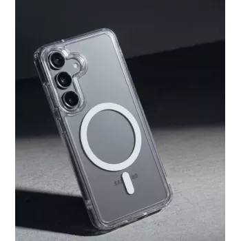 Crong Hybrid Clear Magnetic MagSafe Case pre Samsung Galaxy A37 / A36 (transparentný)