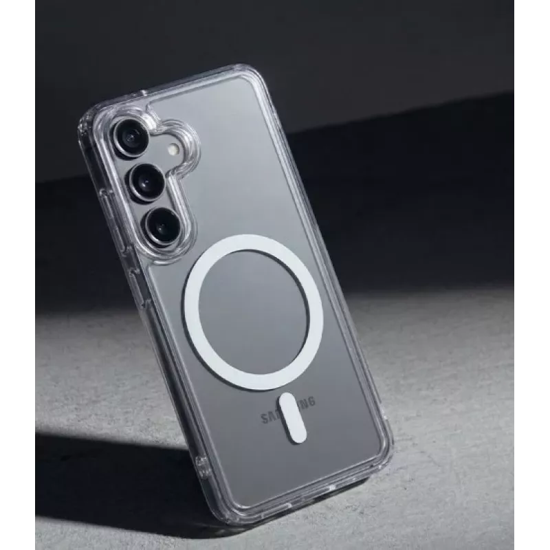 Crong Hybrid Clear Magnetic MagSafe Case pre Samsung Galaxy A37 / A36 (transparentný)