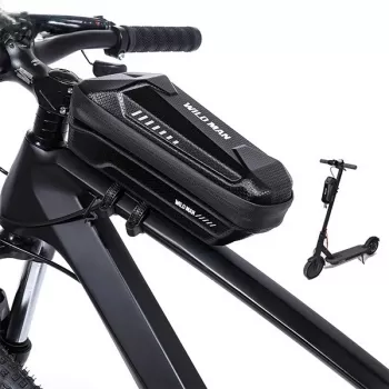 WILDMAN XS5 rámová taška čierna – cyklistická taška na hornú rúru pre smartfón