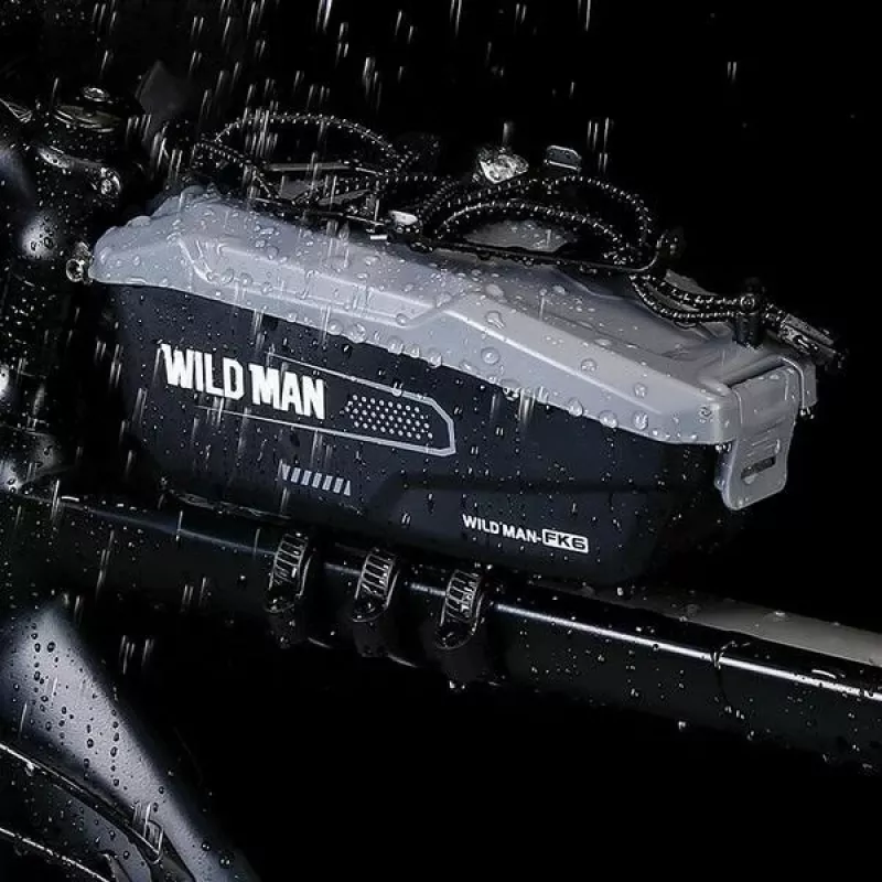 WILDMAN FK6 cyklistická rámová taška sivá-čierna