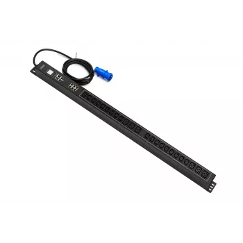 APC 0U SMART PDU, IEC 60309 16A/250V konektor samec, 18xC13 10A/250V zásuvky, 6xC19 16A/250V, 16A