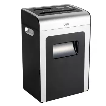 DELI E9917EU skartovačka na papier Cross-Cut, 10 listov, 20L, čierna