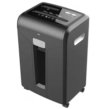 Deli E14400 skartovačka na papier krížovým rezom, 12 listov, 23L, čierna