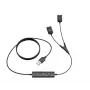 Yealink USB/QD kábel pre headset pre YHS-sériu (USB na QD) - čierny