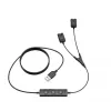 Yealink USB/QD kábel pre headset pre YHS-sériu (USB na QD) - čierny
