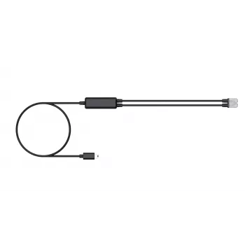 Yealink telefónny kábel (1 kus) - RJ9 headset rozbočovač kábel 25 cm čierny
