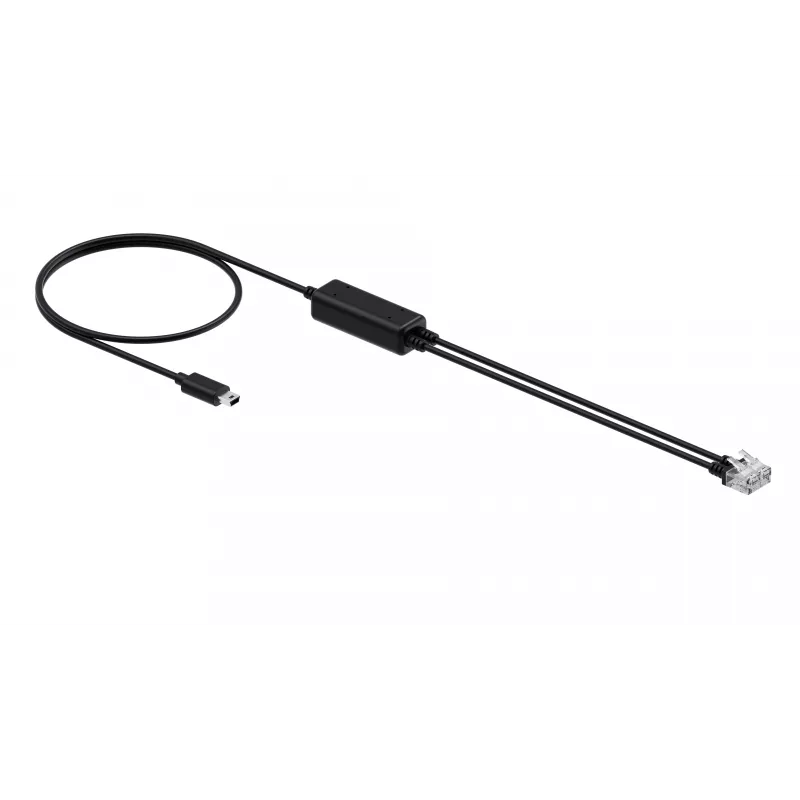 Yealink telefónny kábel (1 kus) - RJ9 headset rozbočovač kábel 25 cm čierny