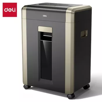 Deli ET099 cross-cut skartovačka papiera, 10 listov, 15L, P-4 bezpečnosť